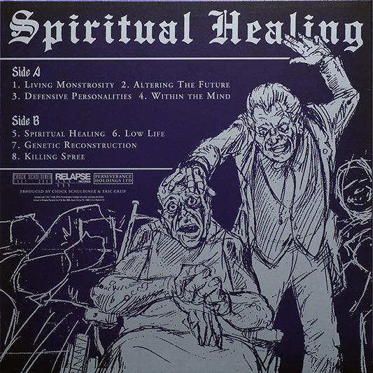 Death (2) : Spiritual Healing (LP, Album, RE, RM, RP)
