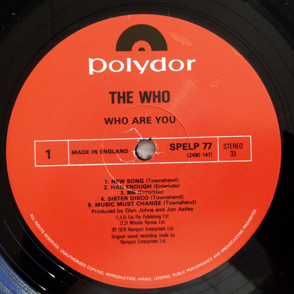 The Who : Who Are You (LP, Album, RE)