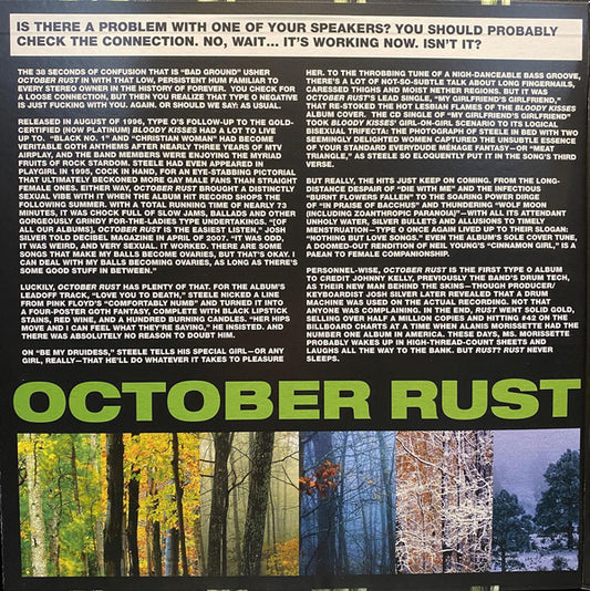 Type O Negative : October Rust (2xLP, Album, RE, Gre)