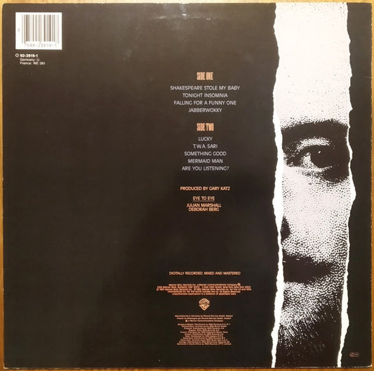 Eye To Eye - Shakespeare Stole My Baby (LP) (Very Good Plus (VG+)) - Skanderborg Vinyl
