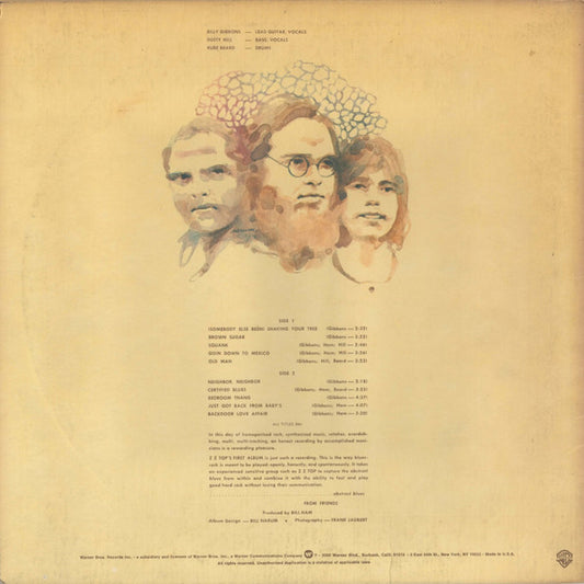 ZZ Top : First Album (LP, Album, RE, Cap)