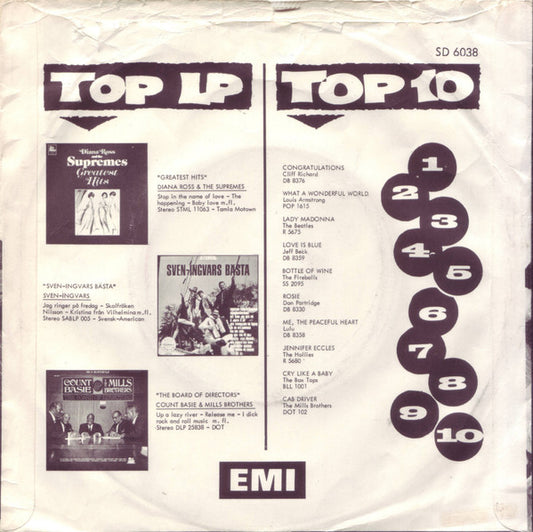 The Red Squares : Bye Bye Baby (7", Single)