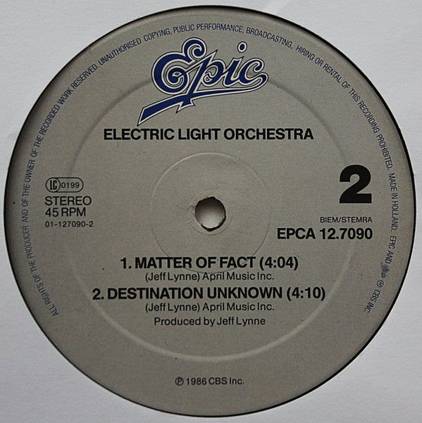 Electric Light Orchestra : So Serious (12", Maxi)