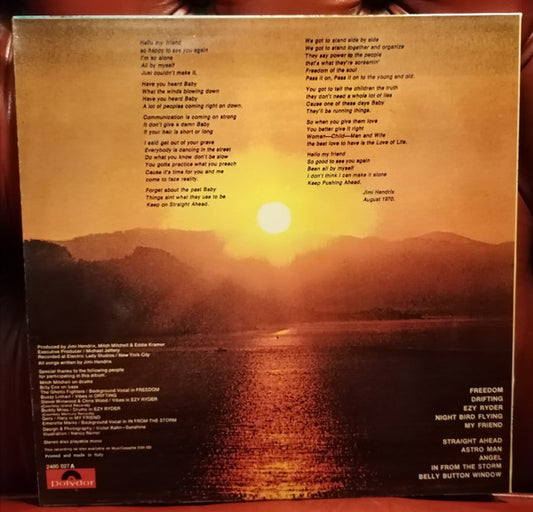 Jimi Hendrix : The Cry Of Love (LP, Album)