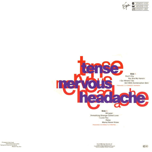 Boy George : Tense Nervous Headache (LP, Album)