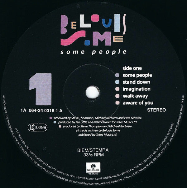 Belouis Some : Some People (LP, Album)