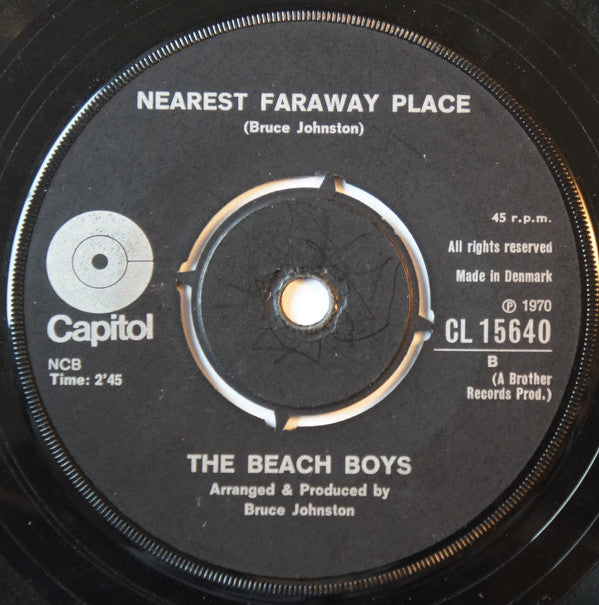 The Beach Boys - Cottonfields / The Nearest Faraway Place (7") (Very Good (VG)) - Skanderborg Vinyl