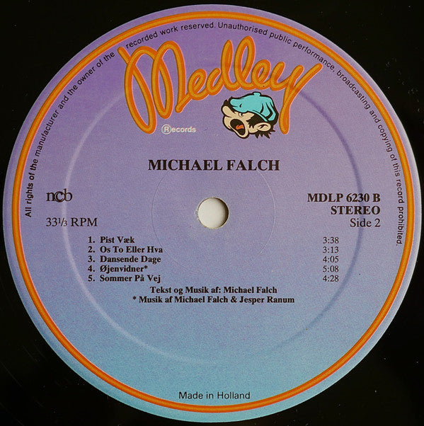 Michael Falch : Michael Falch (LP, Album, RE, Pin)