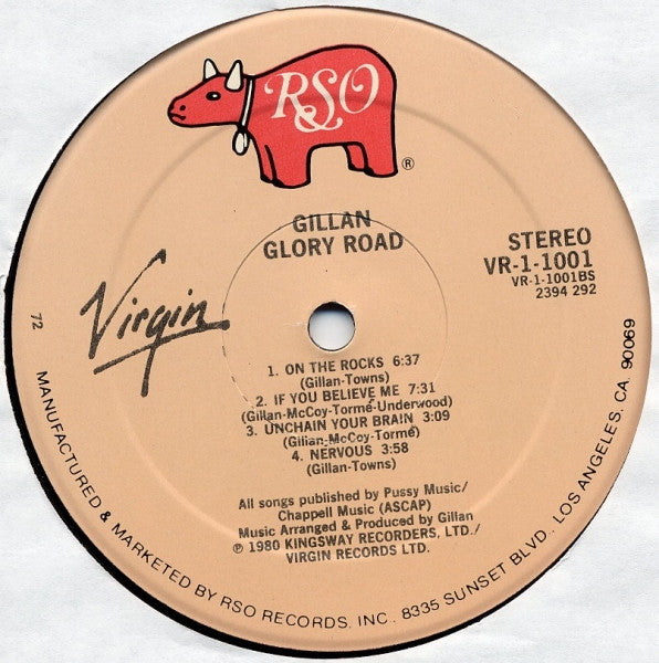 Gillan : Glory Road (LP, Album, PRC)