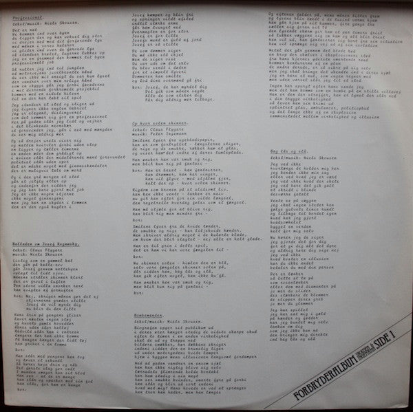 Skousen & Ingemann : Forbryderalbum (LP, Album)