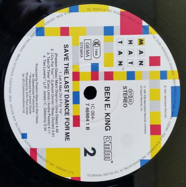 Ben E. King - Save The Last Dance For Me (LP) (Very Good Plus (VG+)) - Skanderborg Vinyl