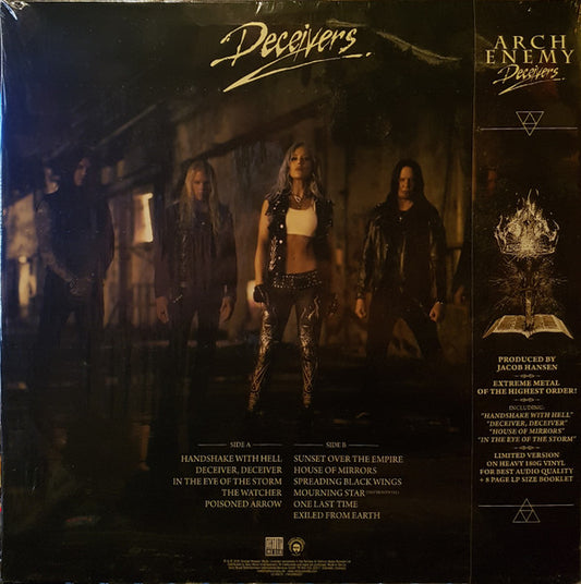Arch Enemy - Deceivers (LP) (Near Mint (NM or M-)) - Skanderborg Vinyl