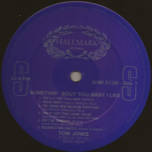 Tom Jones : Somethin' 'Bout You Baby I Like (LP, Comp)