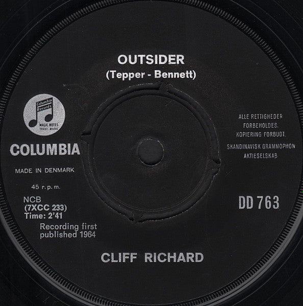 Cliff Richard : Early In The Morning / Outsider (7", Single)