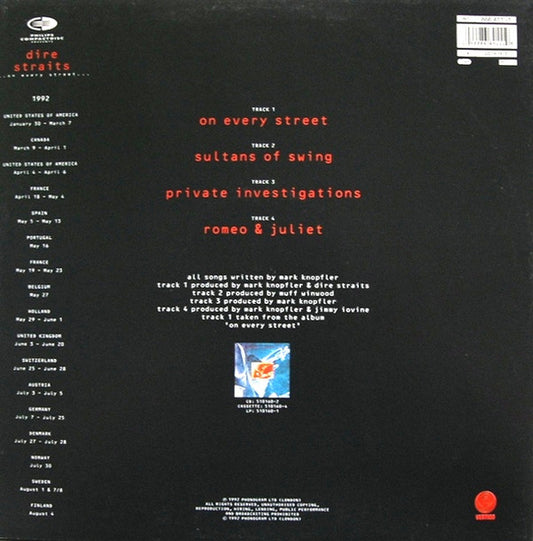 Dire Straits - On Every Street (12") (Near Mint (NM or M-)) - Skanderborg Vinyl