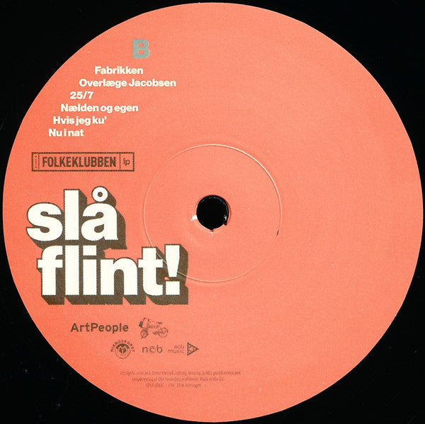 Folkeklubben : Slå Flint! (LP, Album, RE)