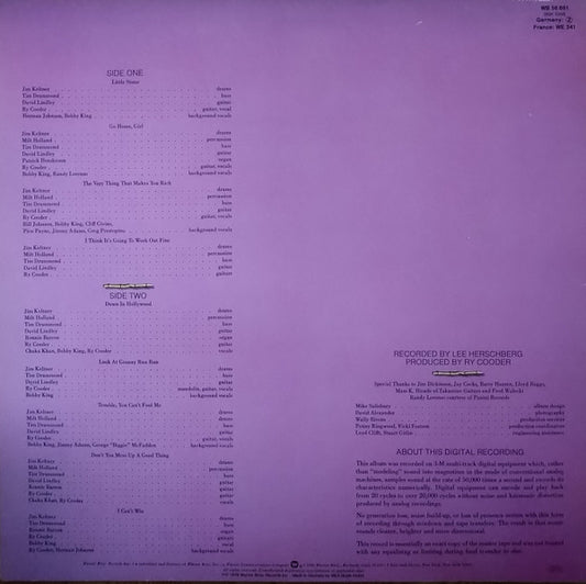 Ry Cooder : Bop Till You Drop (LP, Album, RE)