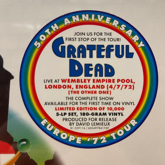 The Grateful Dead - Wembley Empire Pool, London, England 4/7/72 (5xLP) (Mint (M)) - Skanderborg Vinyl