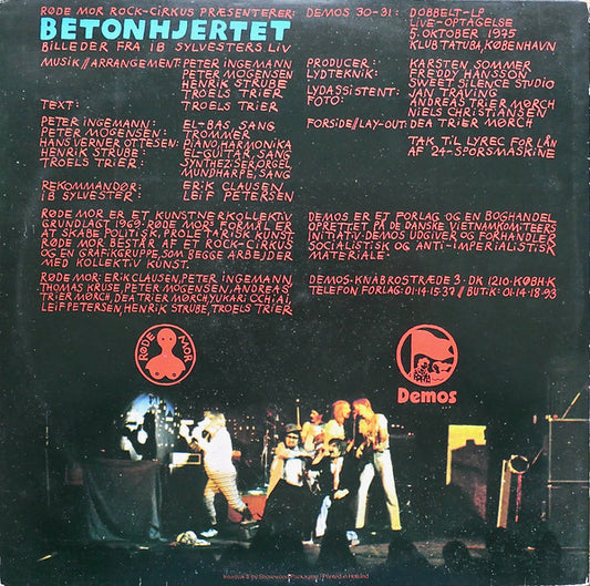 Røde Mor : Betonhjertet (2xLP, Album, Säv)