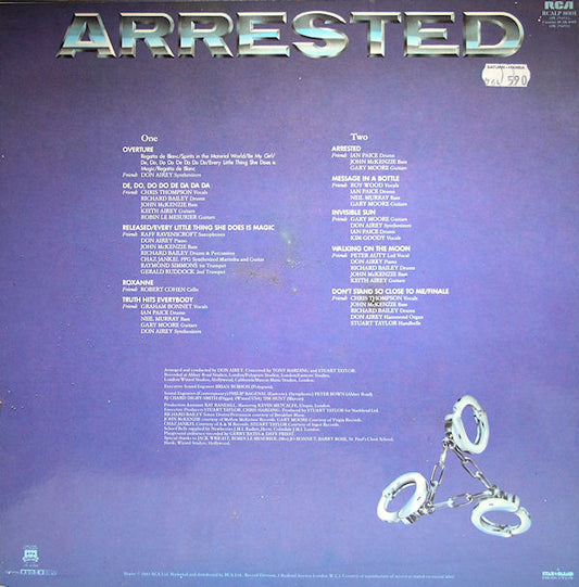 Royal Philharmonic Orchestra : Arrested - The Royal Philharmonic Orchestra & Friends Presents The Music Of The Police (LP, Album)