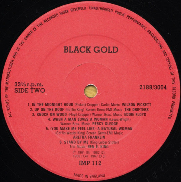 Various : Black Gold (LP, Comp)
