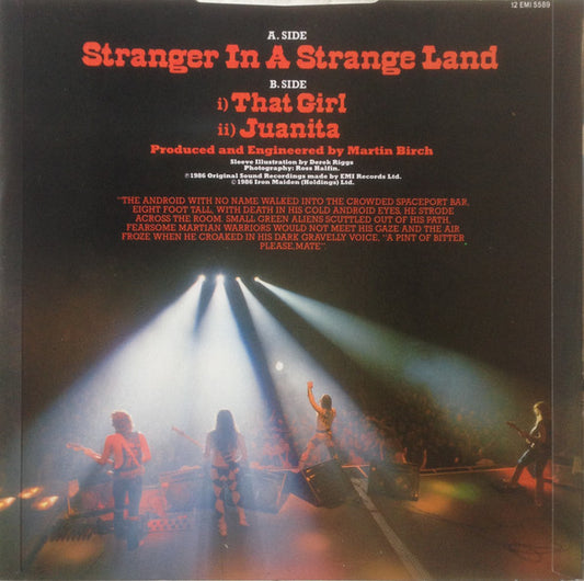 Iron Maiden : Stranger In A Strange Land (12", Single)