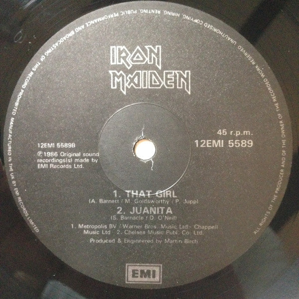 Iron Maiden : Stranger In A Strange Land (12", Single)