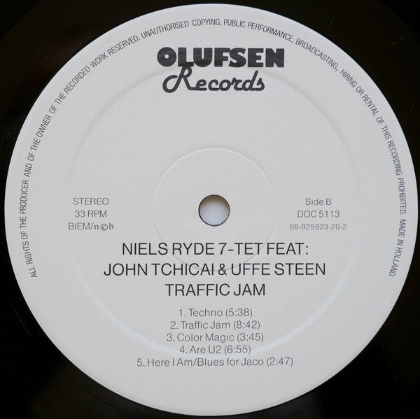 Niels Ryde Septet : Traffic Jam (LP, Album)