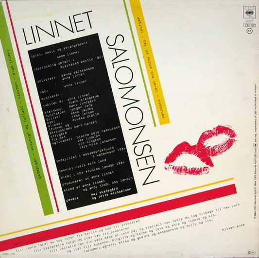 Anne Linnet • Sanne Salomonsen - Linnet • Salomonsen (LP) (Very Good Plus (VG+)) - Skanderborg Vinyl