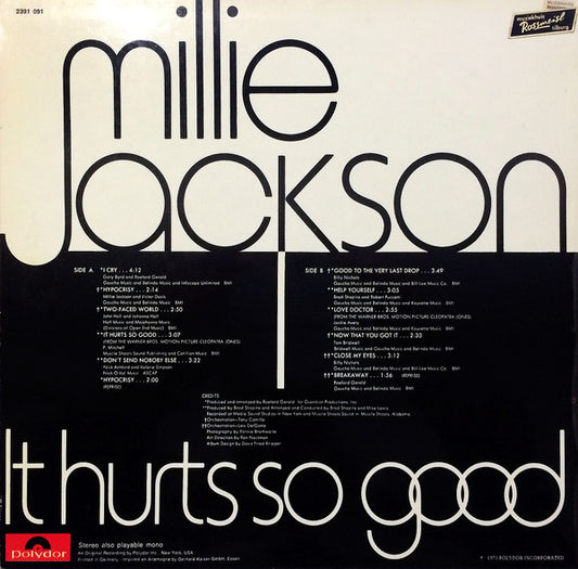 Millie Jackson : It Hurts So Good (LP, Album)