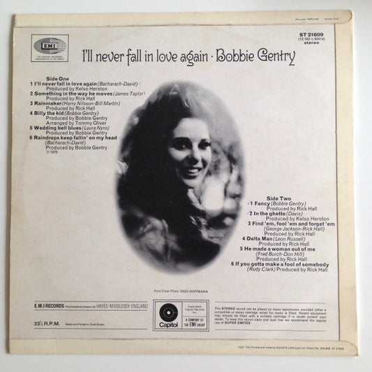 Bobbie Gentry - I'll Never Fall In Love Again (LP) (Very Good Plus (VG+)) - Skanderborg Vinyl