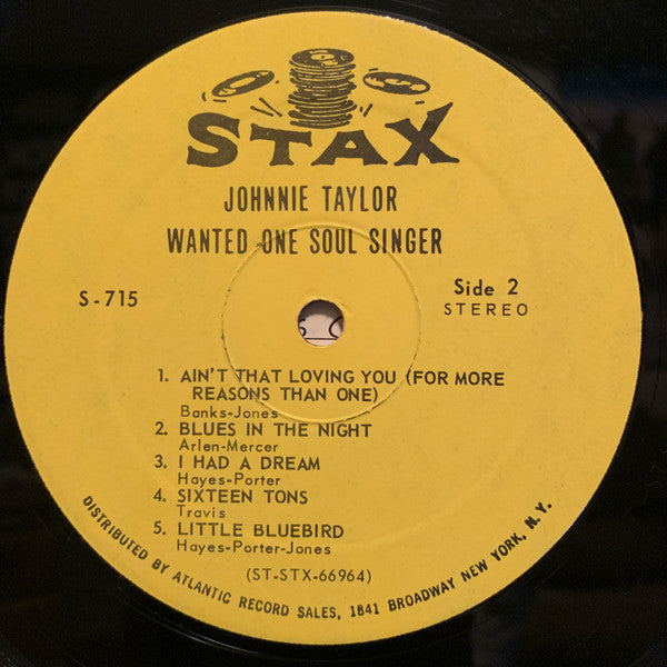 Johnnie Taylor : Wanted One Soul Singer (LP, Album)