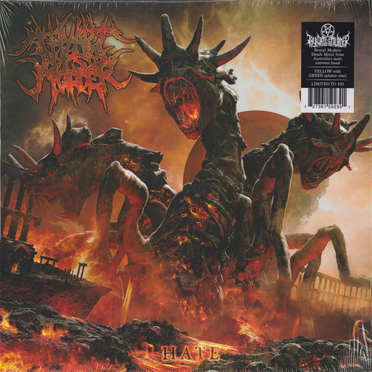 Thy Art Is Murder : Hate (LP, Album, Ltd, Yel)