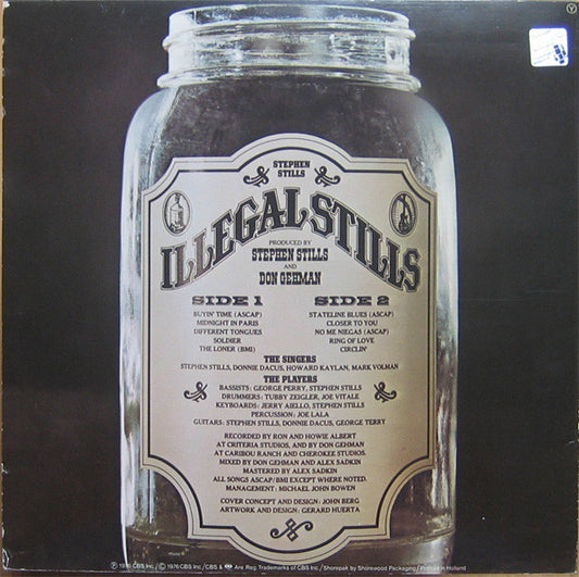 Stephen Stills : Illegal Stills (LP, Album)