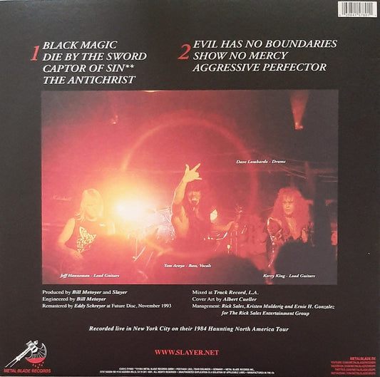 Slayer : Live Undead (12", EP, RE, RM, Bla)