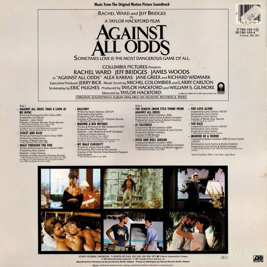 Various : Against All Odds (Music From The Original Motion Picture Soundtrack) (LP, Album)