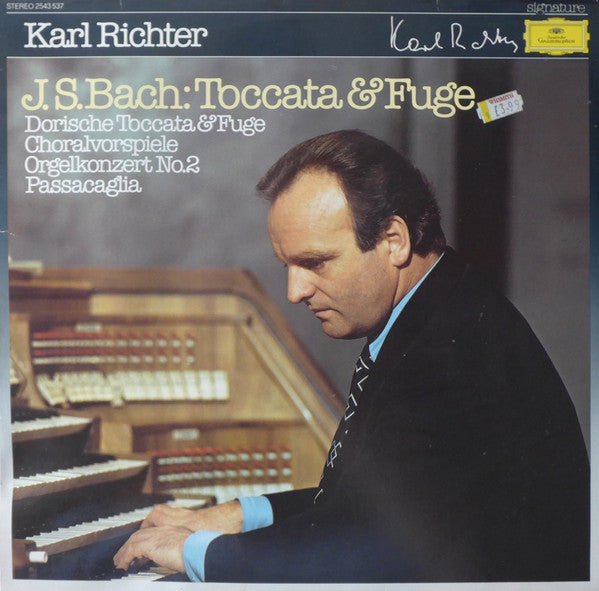 J.S. Bach* - Karl Richter : Toccata & Fuge / Dorische Toccata & Fuge / Choralvorspiele / Orgelkonzert No.2 / Passacaglia (LP, Comp)