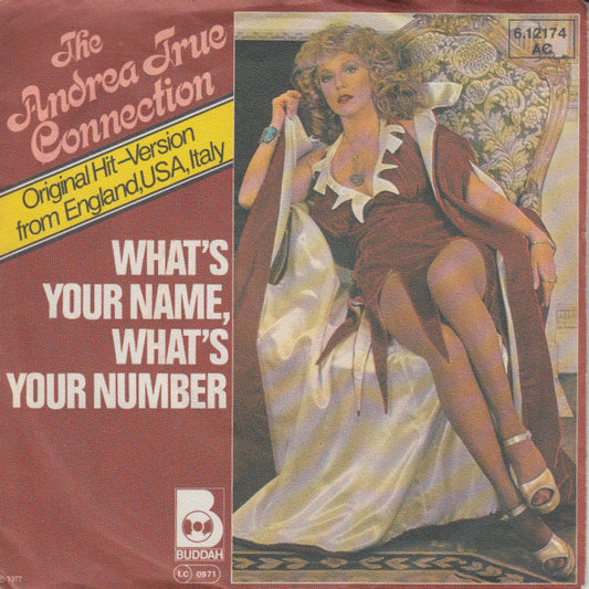 Andrea True Connection - What's Your Name, What's Your Number (7") (Very Good Plus (VG+)) - Skanderborg Vinyl