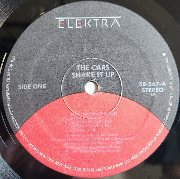 The Cars : Shake It Up (LP, Album, RE, RP, Spe)