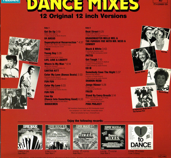Various : Dance Mixes Vol. 1 (LP, Comp, Mixed, Gre)
