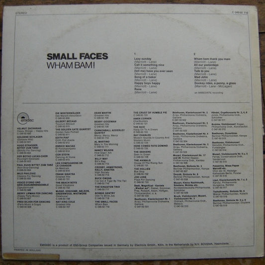 Small Faces : Wham Bam! (LP, Comp)