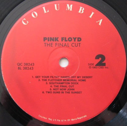 Pink Floyd : The Final Cut (LP, Album, RE, Red)