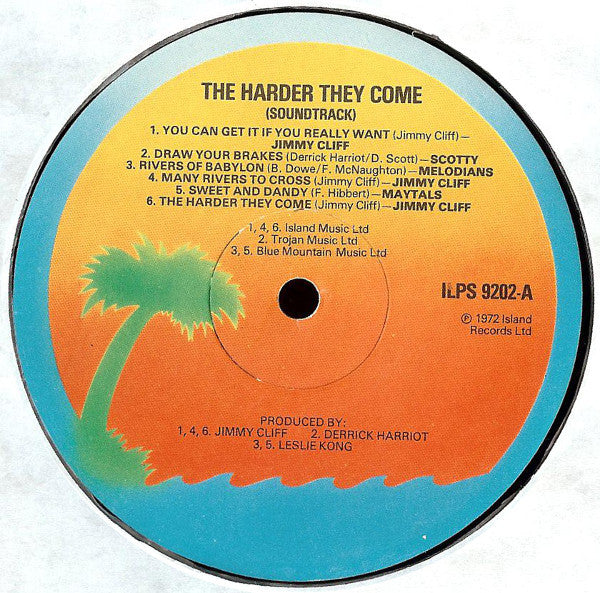 Various : The Harder They Come (Original Soundtrack Recording) (LP, Album, Comp, RE, Gat)