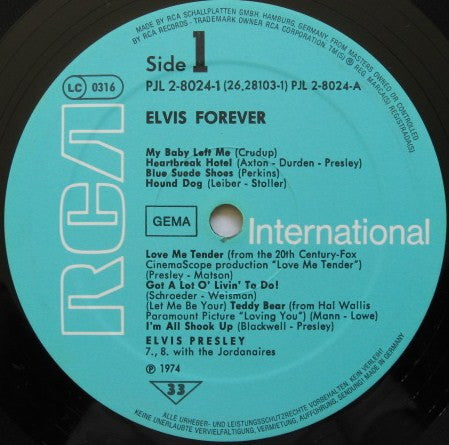Elvis Presley : Elvis Forever (32 Hits) (2xLP, Comp, RE, Gat)