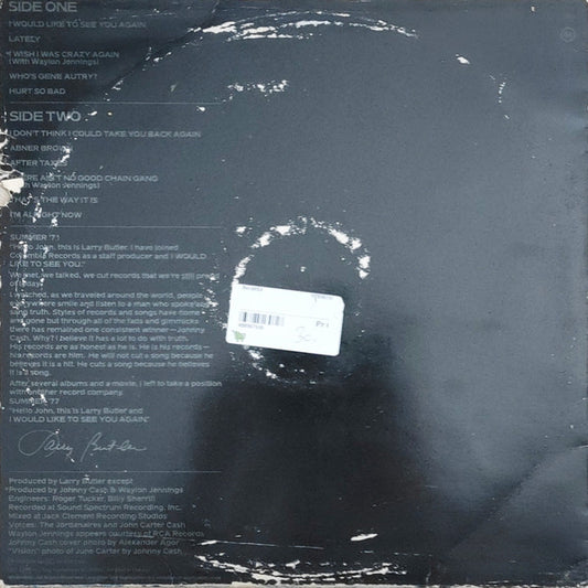 Johnny Cash : I Would Like To See You Again (LP, Album)