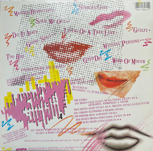 The Kinks : Word Of Mouth (LP, Album, Ind)