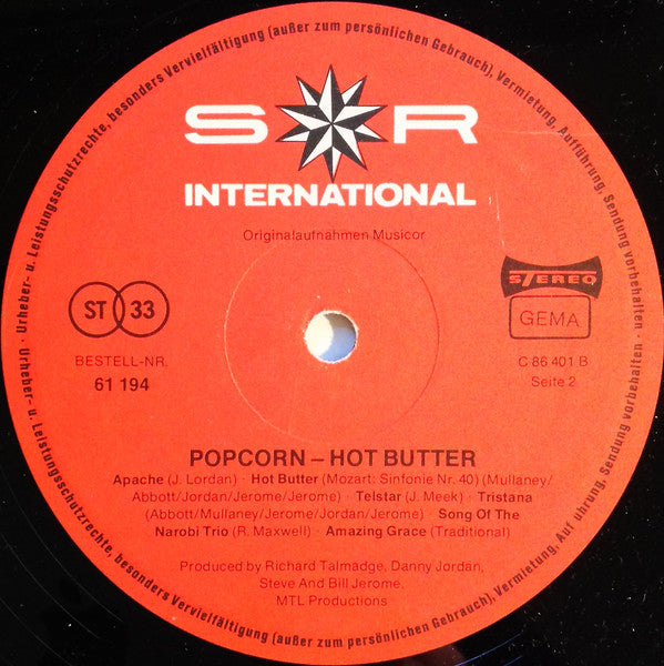 Hot Butter : Popcorn (LP, Album, Club)