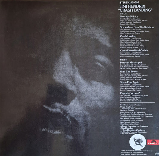 Jimi Hendrix : Crash Landing (LP, RE)