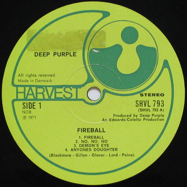 Deep Purple : Fireball (LP, Album, Gat)