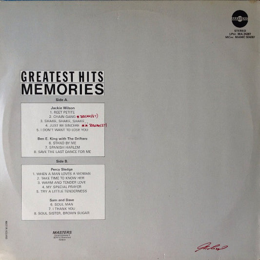 Various : Greatest Hits Memories (LP, Comp)